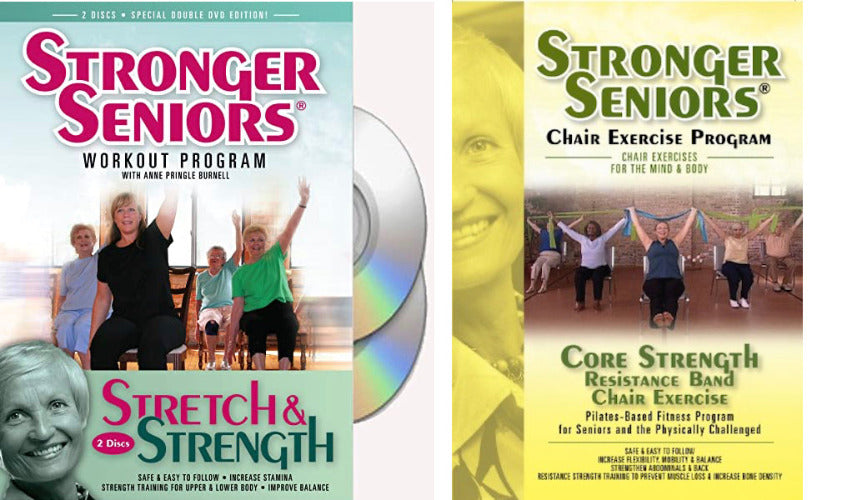 Strength Training 3-Video Package on DVD – Stronger Seniors Chair Exercise  Programs